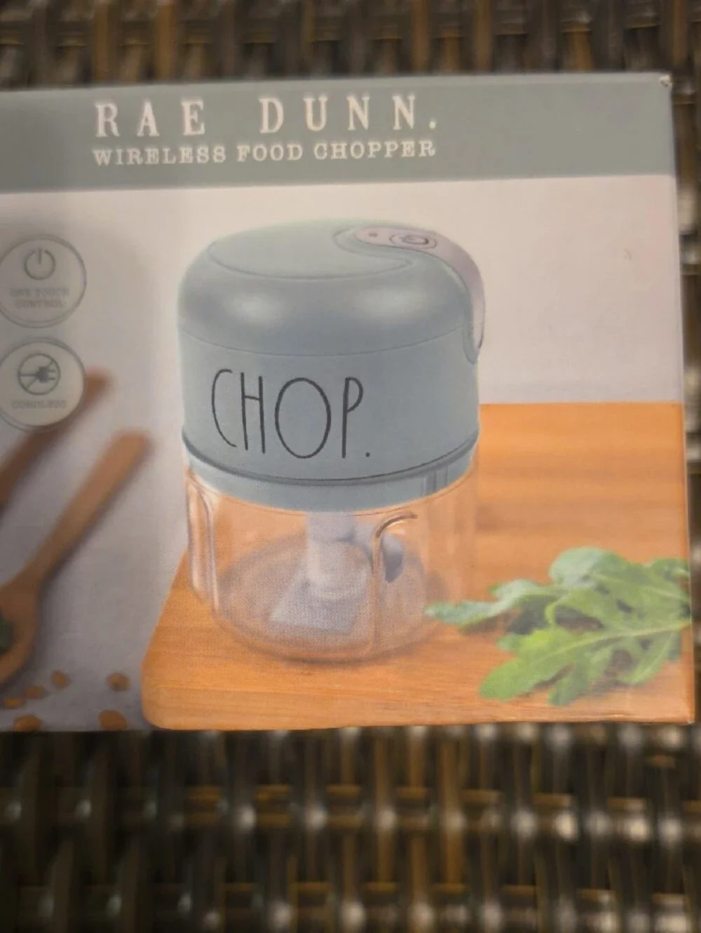 Rae Dunn Blue Wireless Food Chopper - CHOP New